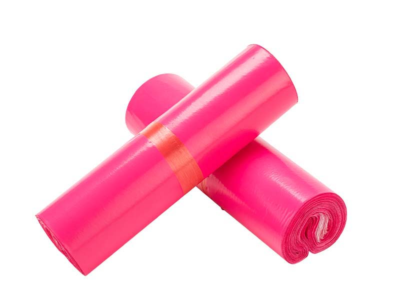 鸡泽玫红色快递袋-02